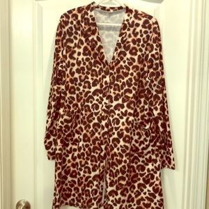 Leopard Cardigan -XL